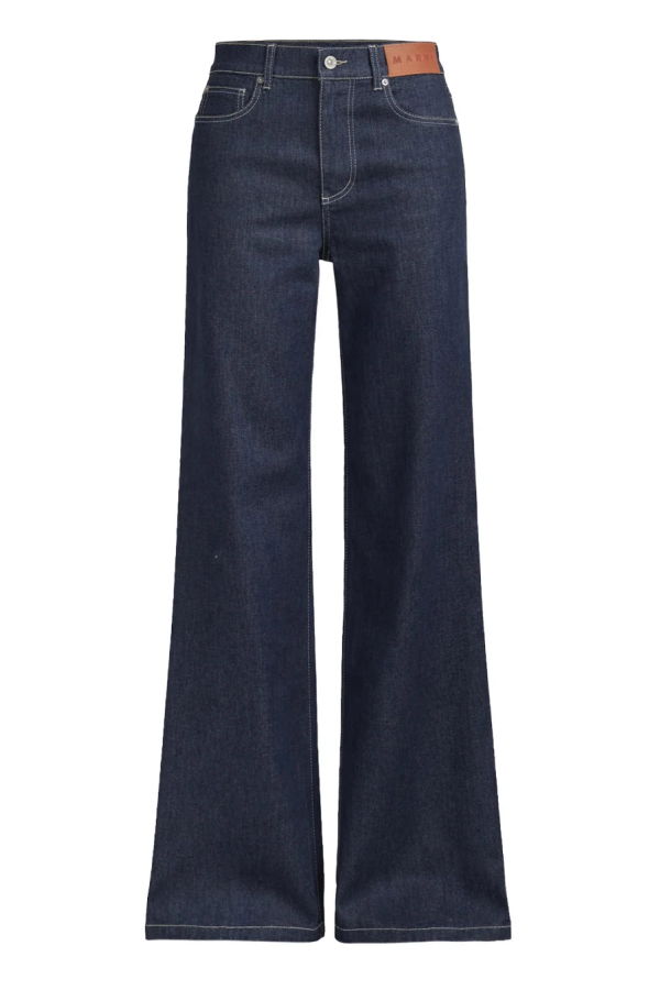 Marni Stretch Denim 5-Pocket Trousers Jeans - Blu Black