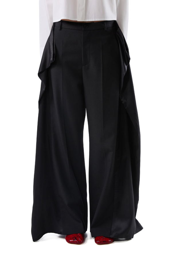 MM6 Maison Margiela Panelled Trousers - Black