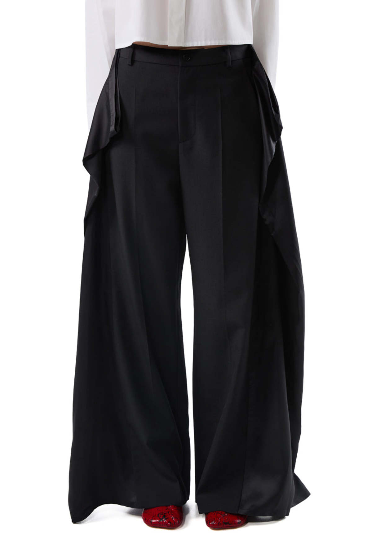 MM6 Maison Margiela Panelled Trousers - Black - Image 2 of 8