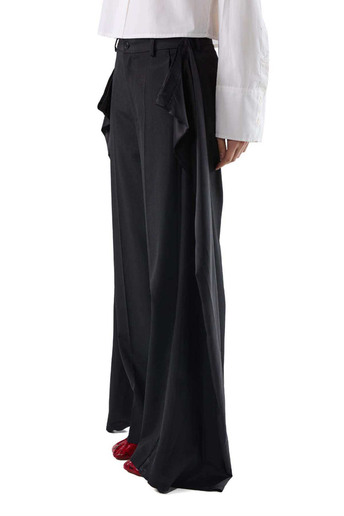 MM6 Maison Margiela Panelled Trousers - Black - Image 3 of 8