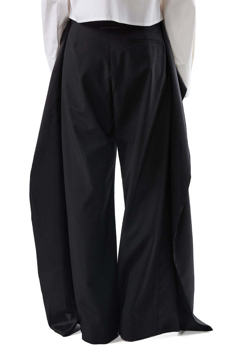 MM6 Maison Margiela Panelled Trousers - Black