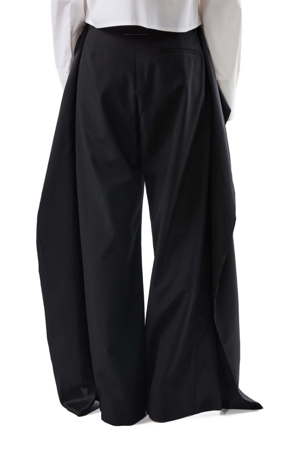 MM6 Maison Margiela Panelled Trousers - Black - Image 4 of 8