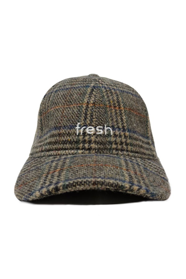 Fresh Six-Panel Oat Tweed Cap
