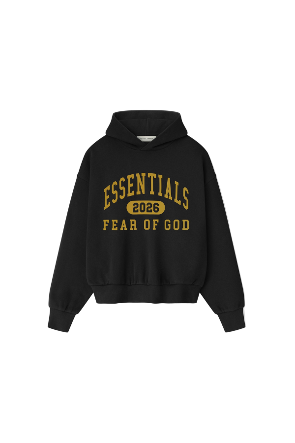 Fear of God Classic Fleece Hoodie - Vintage Black