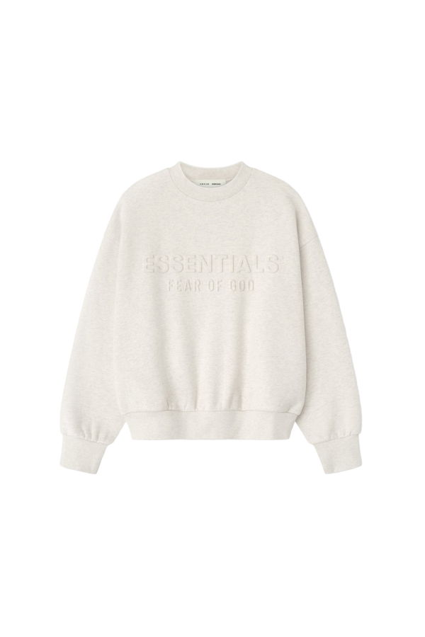 Fear of God Embossed Classic Crewneck Sweatshirt - Oatmeal Heather