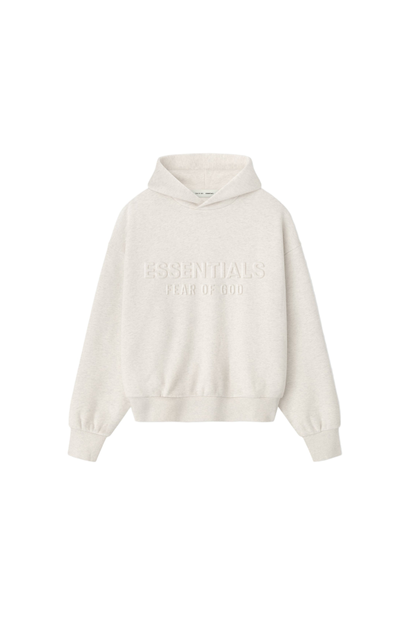Fear of God Embossed Essentials Classic Hoodie - Oatmeal Heather