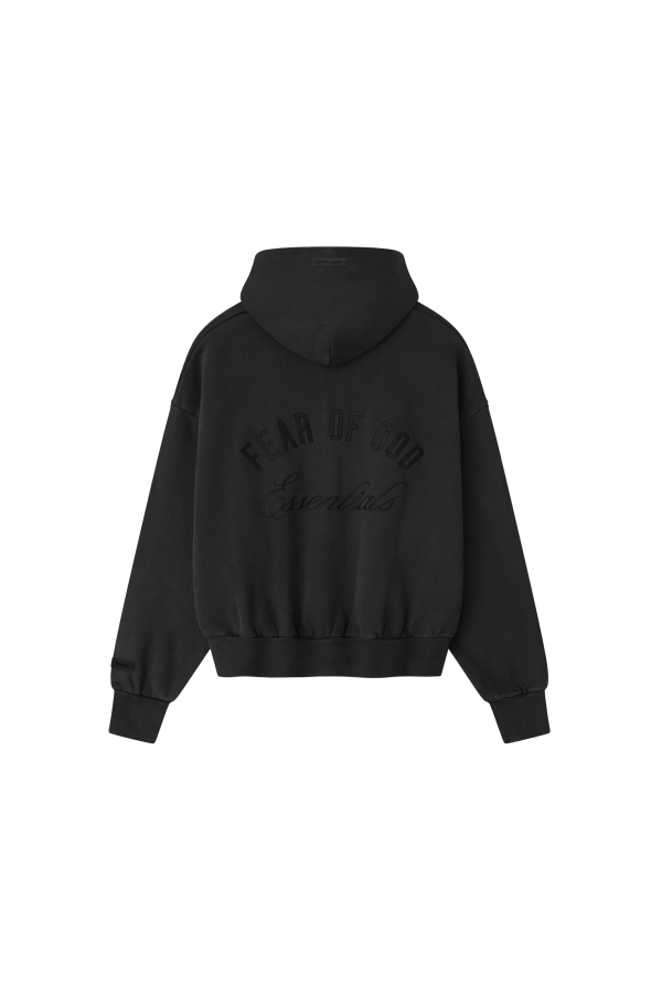Fear of God Embroidered Classic Full Zip Hoodie - Vintage Black