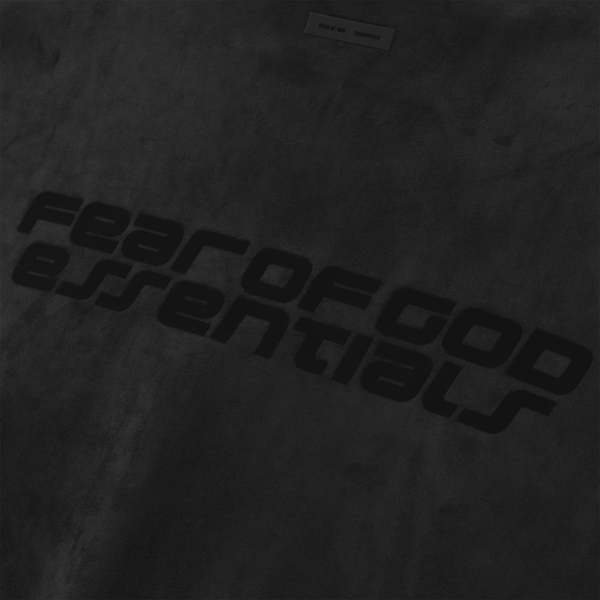 Fear of God Suede Fleece High Neck 3/4 Sleeve Jacket - Vintage Black