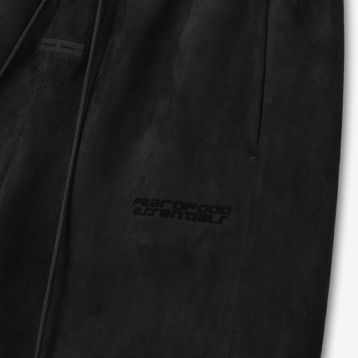 Fear of God Suede Fleece Relaxed Shorts - Vintage Black - Image 3 of 3