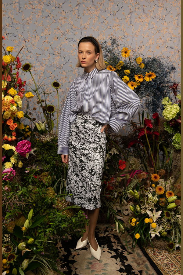 Kika Vargas Egris Top - Blue Stripe