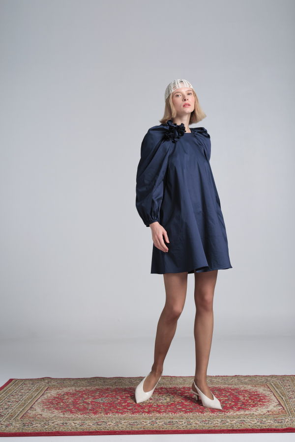 Kika Vargas Rahma Dress - Marine