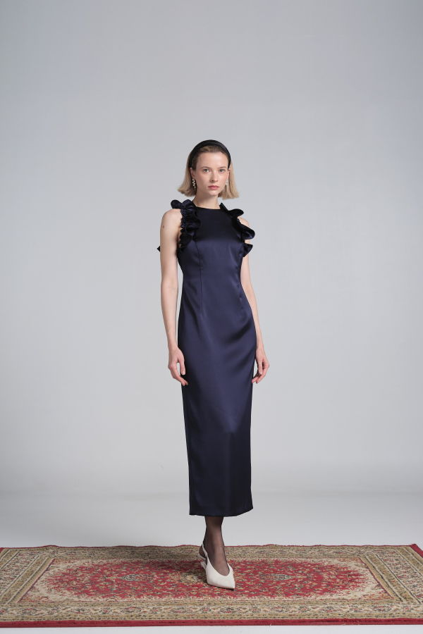 Kika Vargas Ruti Dress - Marine