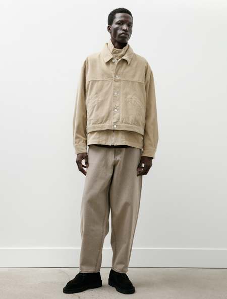 Auralee Linen Wool Silk Shark Skin Slacks | Garmentory