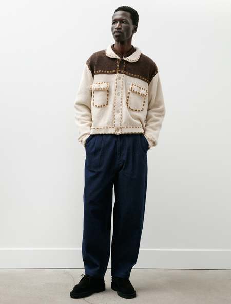 美品 24SS COMOLI DENIM 5P PANTS NAVY 2 Comoli Denim 5P Pant - Navy | Garmentory