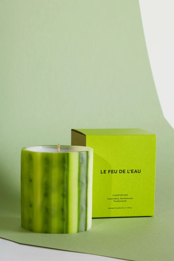 Le Feu De L'Eau Chartreuse Wax Vessel Candle