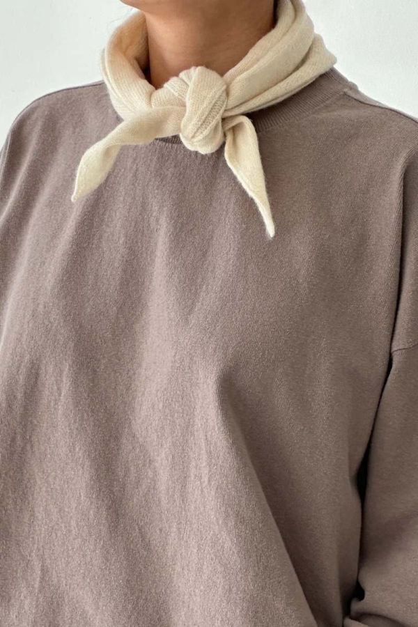 Le Bon Shoppe Cashmere Bandana Scarf - Oatmeal