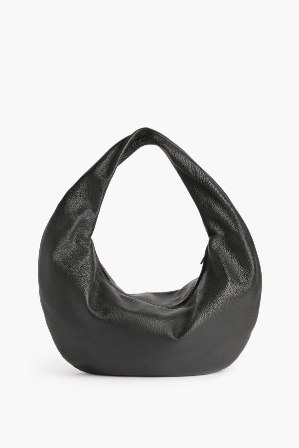 Flattered Alva Leather Shoulder Bag Black