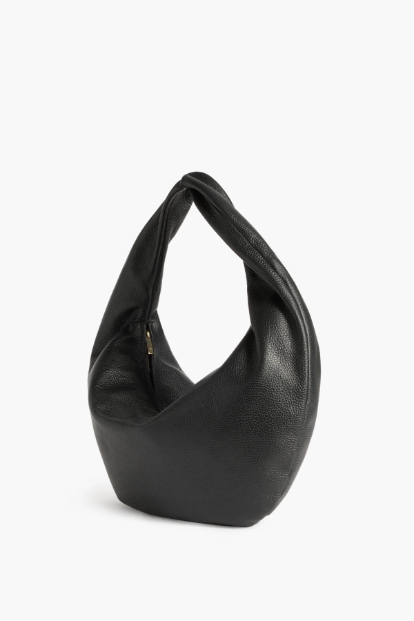 Flattered Alva Leather Shoulder Bag Black