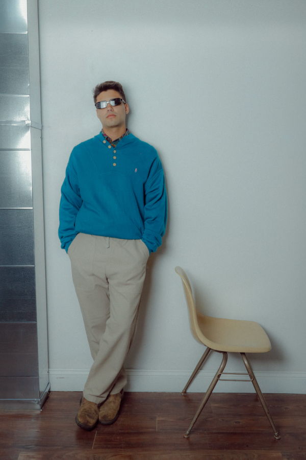 Vintage 90s Polo Henley Crew Top - Teal