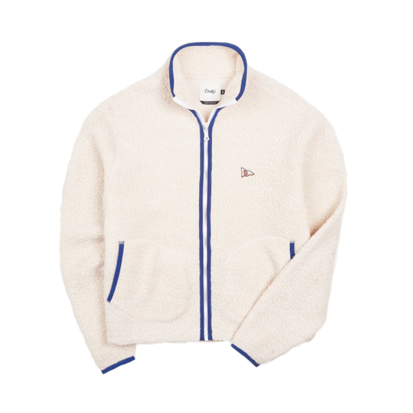 Drake's Boucle Wool Zip Jacket