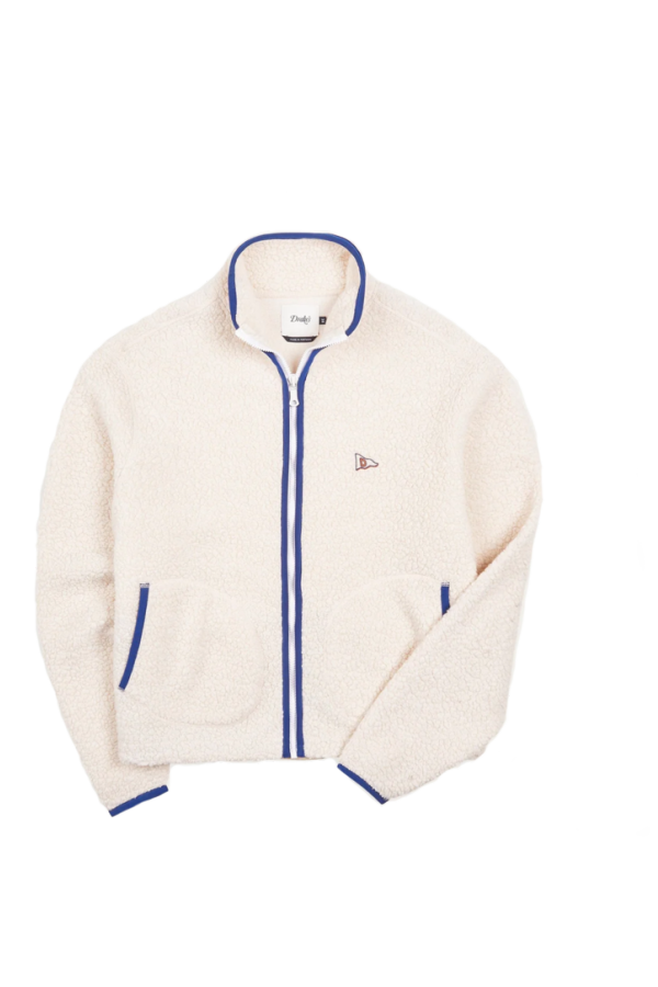 Drake's Boucle Wool Zip Jacket