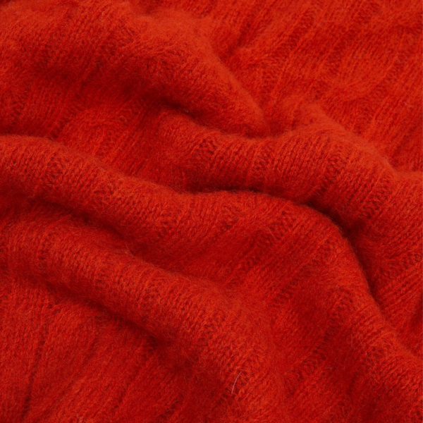 Drakes Brushed Shetland Cable Jumper