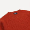 Drakes Brushed Shetland Cable Jumper - Thumbnail 3