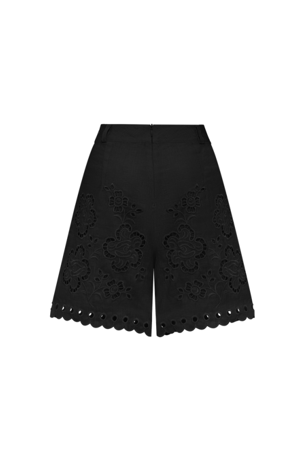 Annabo Celestial Garden Shorts - Black