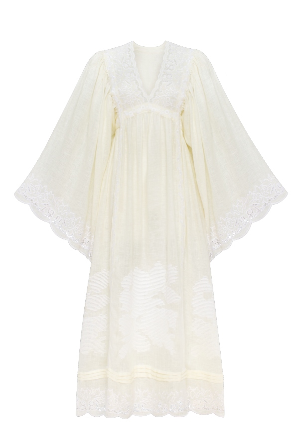 Annabo Eternal Meadow Maxi Dress - Ivory