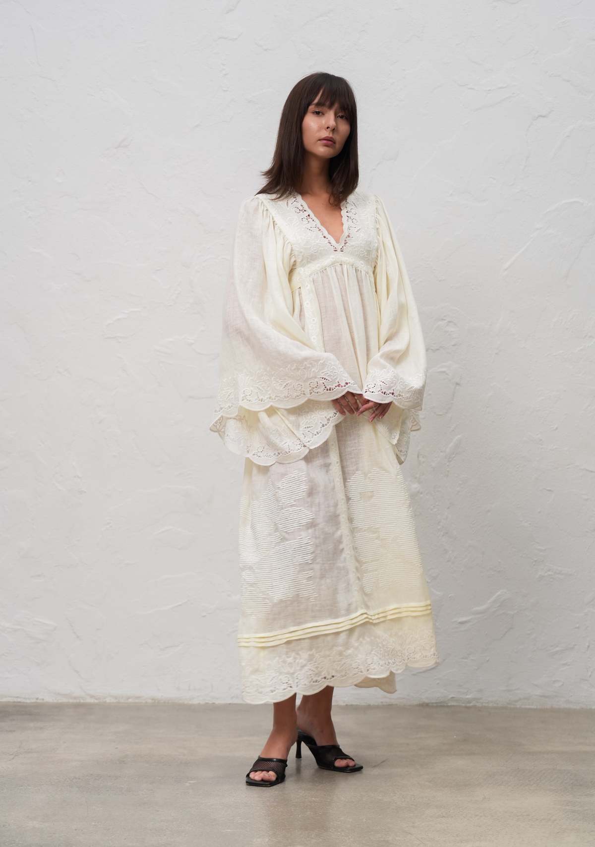 Annabo Eternal Meadow Maxi Dress - Ivory - Image 3 of 5