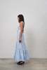 Annabo Spring Mirage Sleeveless Maxi Dress - Sky Blue/White - Thumbnail 5