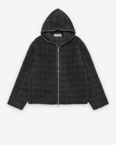 Our Legacy Mohair Full Zip Hood - Mole Grey | Garmentory