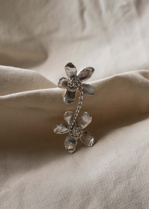 Shannen Young Flower Braid Double Earring