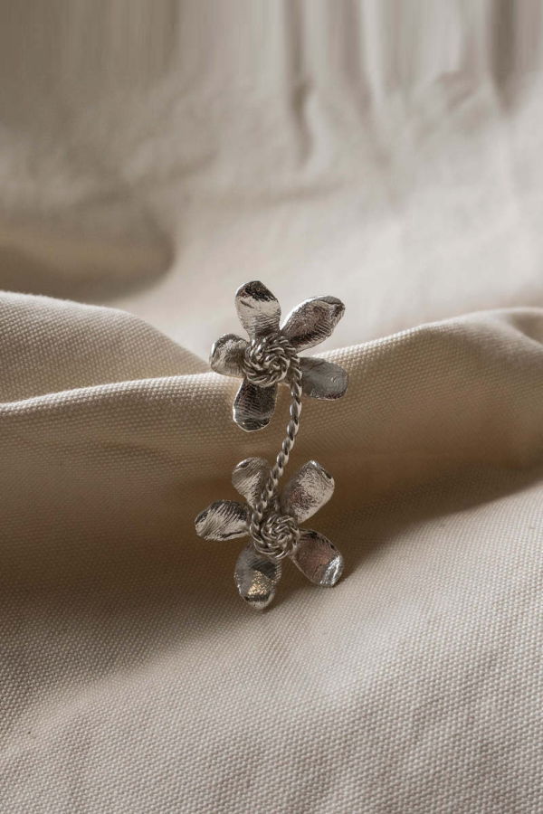 Shannen Young Flower Braid Double Earring