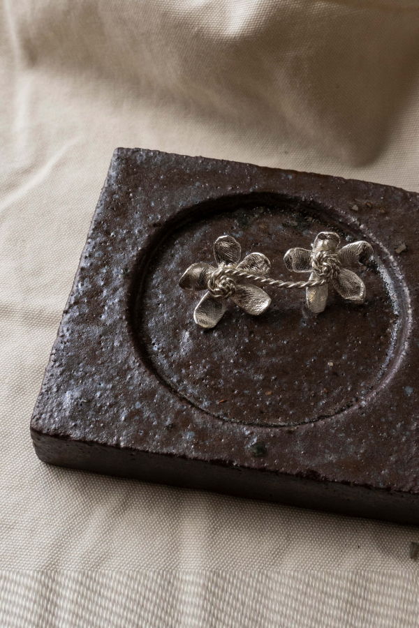 Shannen Young Flower Braid Double Earring