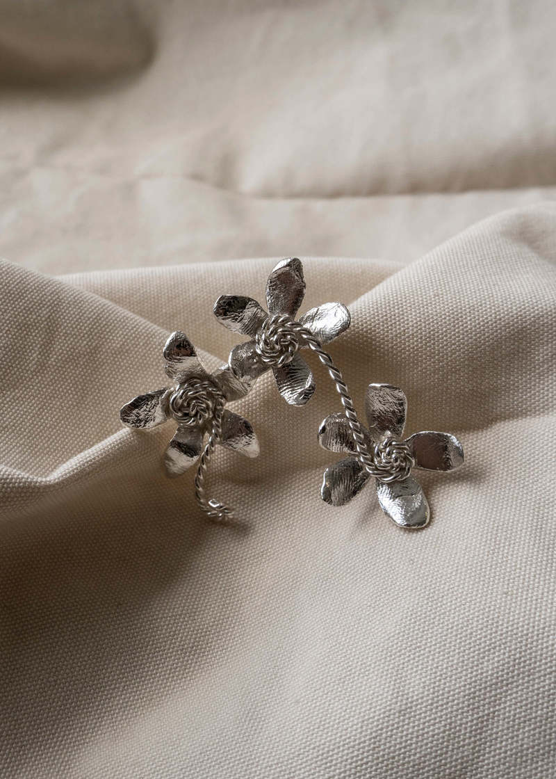 Shannen Young Flower Braid Double Earring