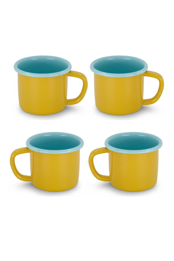 Elifle S/4 Enamel Mug Two Tone Set