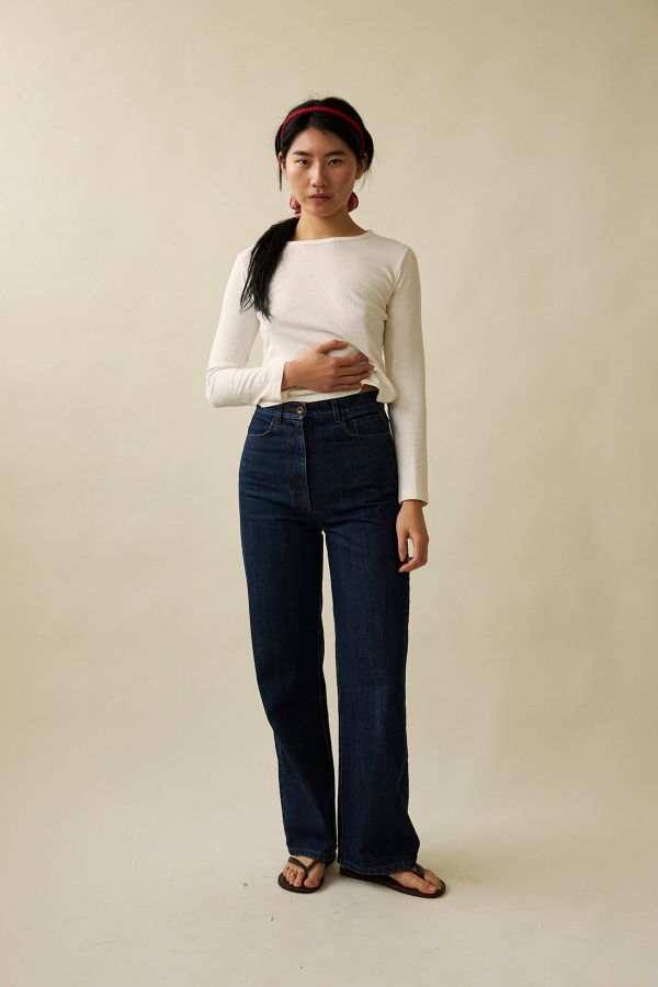 Penny Sage Wyatt Jean (Enzyme Washed Denim)