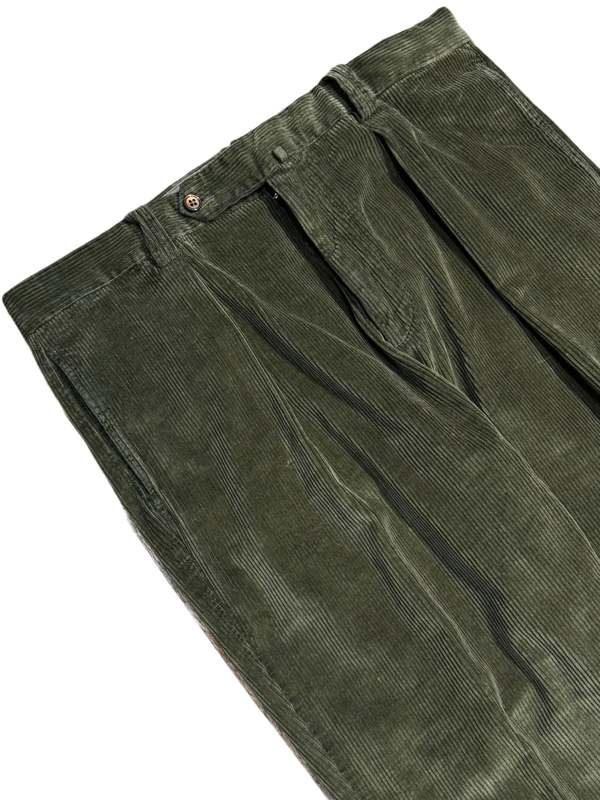 Fresh Camogli Corduroy Pleated Chino Trousers