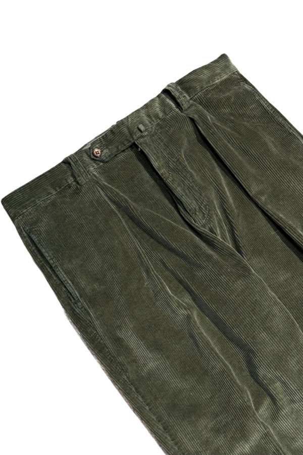 Fresh Camogli Corduroy Pleated Chino Trousers