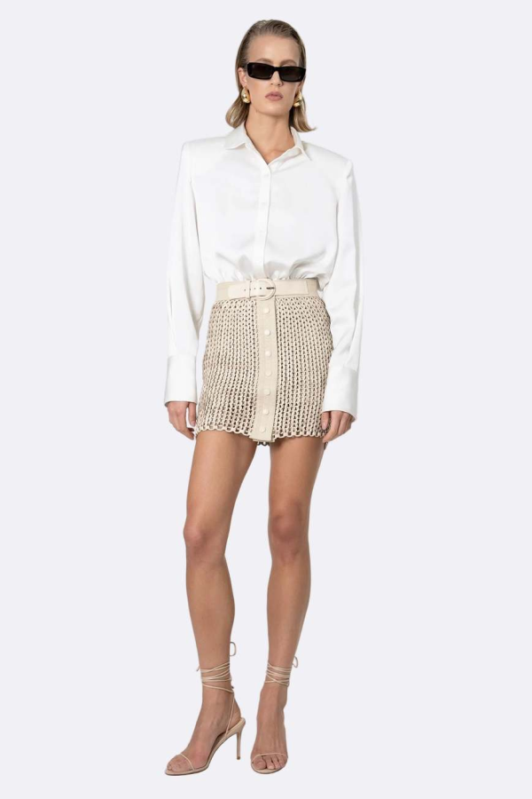 Nonchalant Label Kaiden Skirt - Crema