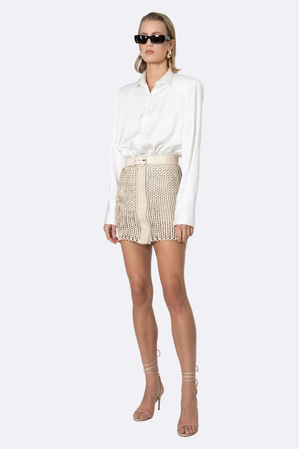 Nonchalant Label Kaiden Skirt - Crema