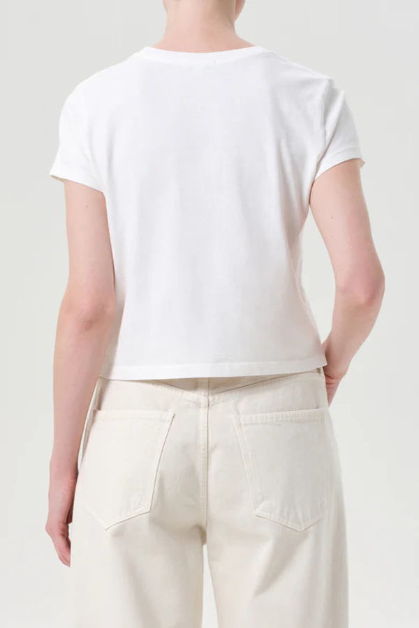 AGOLDE Adine Tee - White Ash