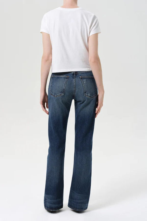 AGOLDE Mid Rise Kick Boot Jeans - Stencil