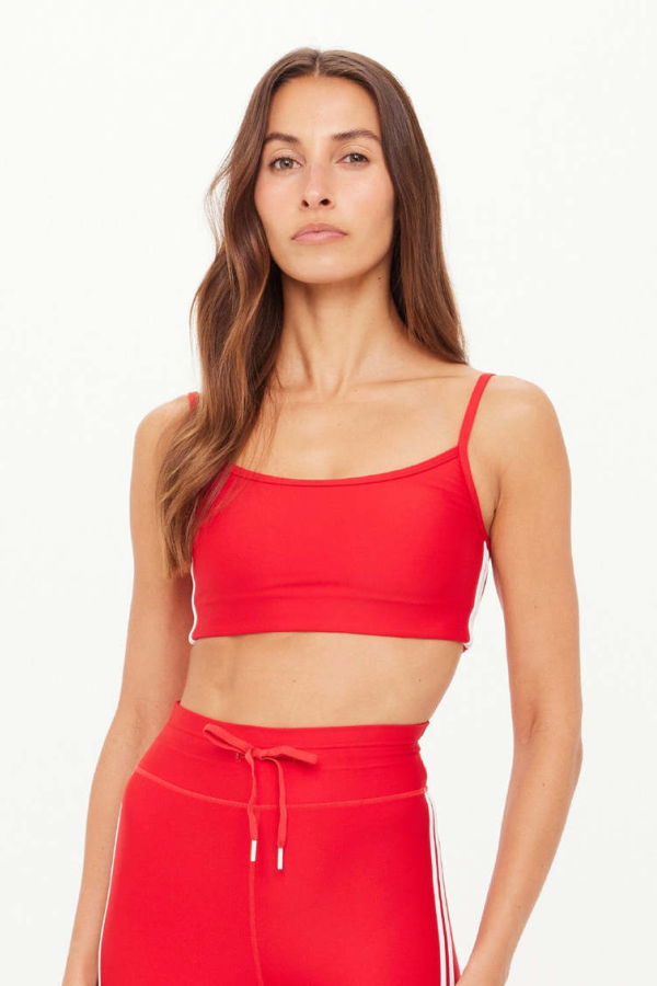 The Upside Oxford Hutton Scoop Bra - Cherry