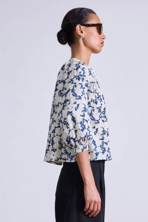 Apiece Apart Messina Top - Alina Floral Cream