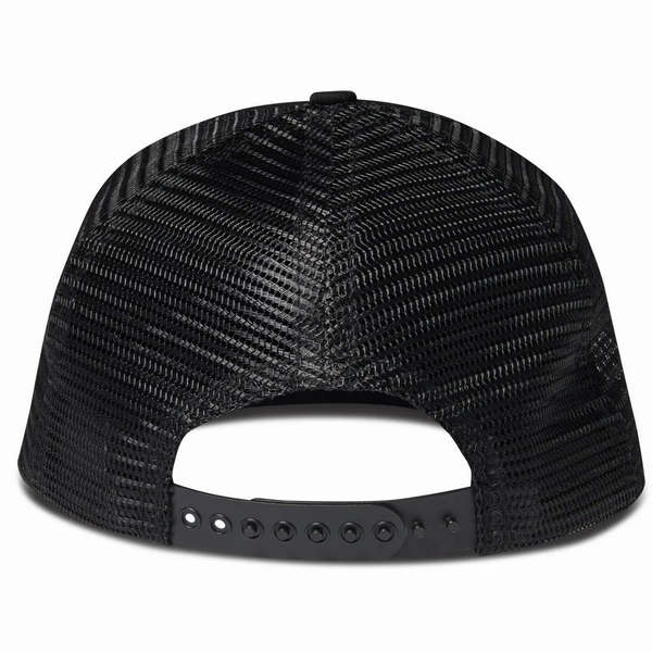 SCHAEFFER'S GARMENT HOTEL Orange Label Trucker Hat - Black