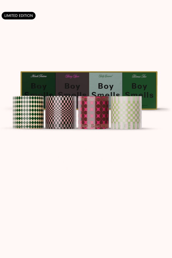 Boy Smells Holiday Votive Collection 4 Pack Candle Set