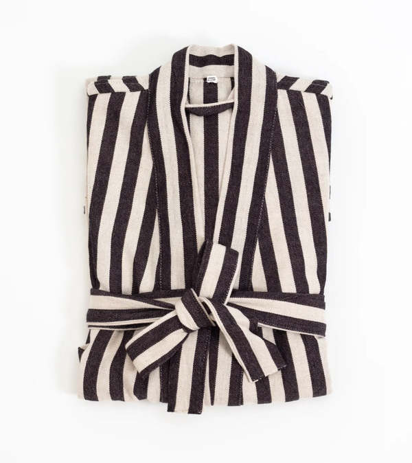 Eastern Woven Turkish Zebra Bath Robe