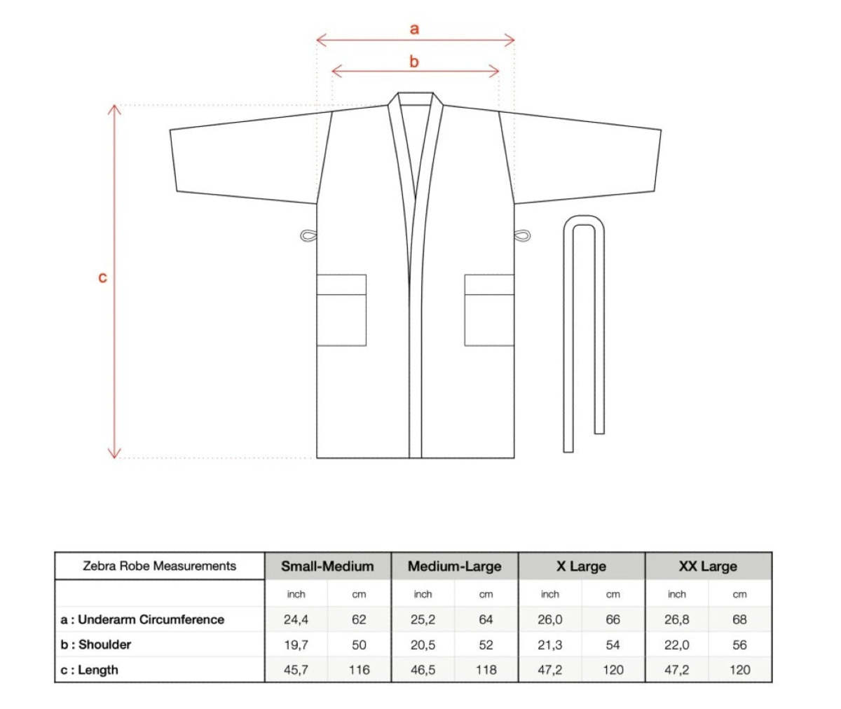 Eastern Woven Turkish Zebra Bath Robe - Image 4 of 5
